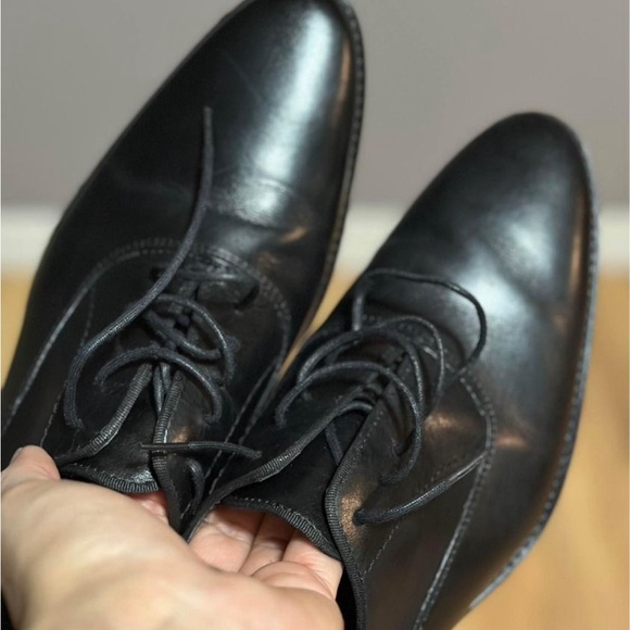 Zara Men’s Black leather Shoes - Picture 6 of 7